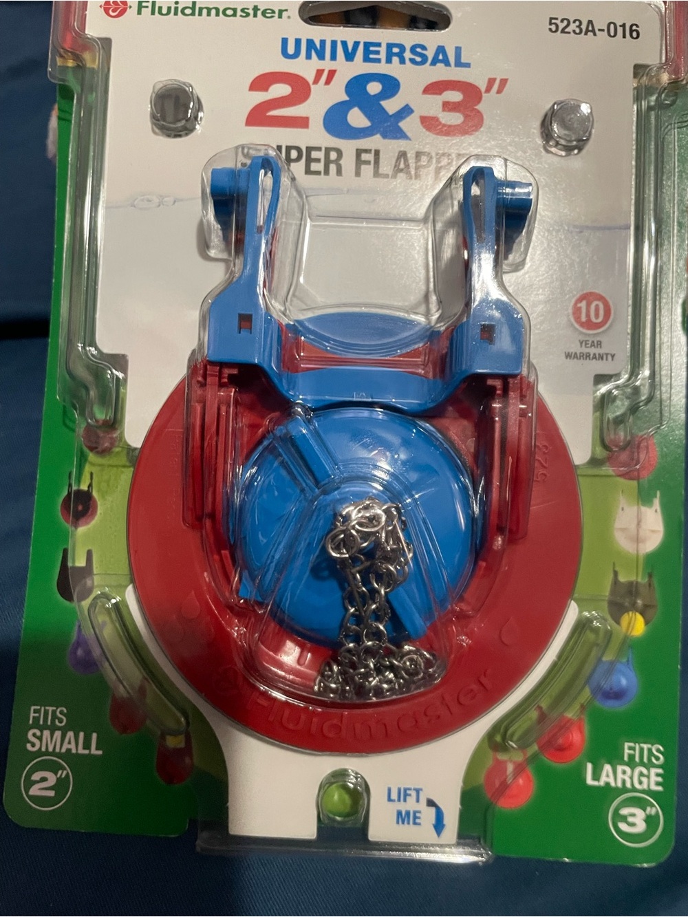 Fluidmaster Universal 2 in And  3 in. Super Toilet Tank Flapper